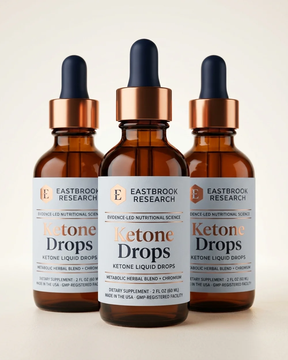 Ketone Drops 3-bottle supply
